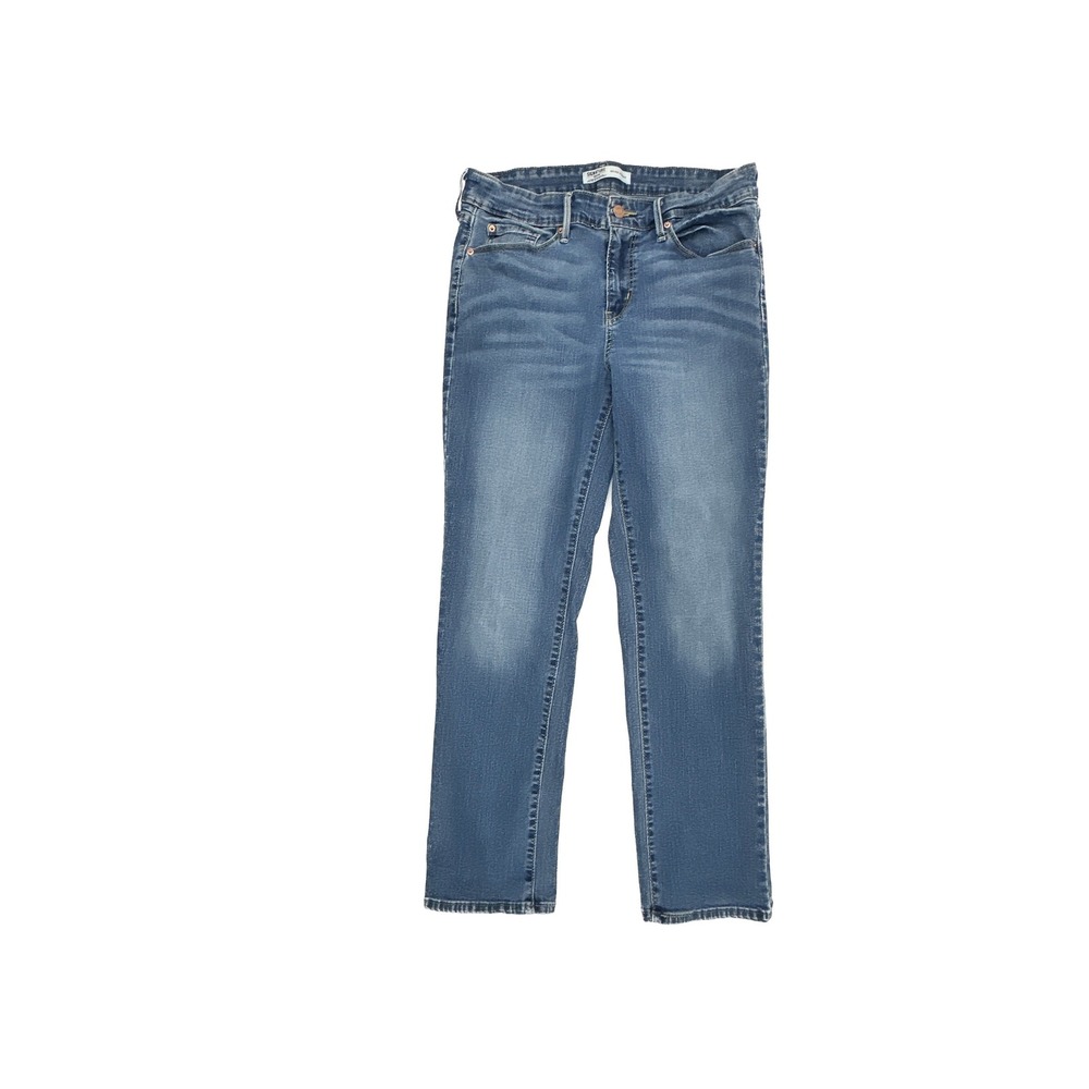 Signature Levi Strauss Gold Label Mid‎ Rise Straight Leg Jeans Blue 10S 30x30